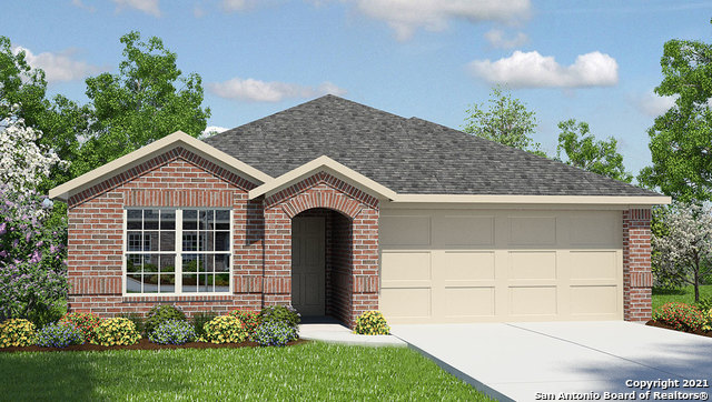 This home is currently under construction. The Knight is a single-story, 1901 square foot, 4-bedroom, 2-bathroom, layout designed to provide spacious, comfortable living.  The inviting entry opens to a large decorative wall nook and a spacious open concept family room and eat-in kitchen that is perfect for entertaining friends and family. The kitchen is complete with beautiful granite countertops, stainless steel appliances, classic white subway tile backsplash, and an oversized kitchen island.  Two secondary bedrooms and the second full bathroom are located of the entry to the home and a third bedroom and utility room are located off the kitchen.  The private main bedroom is located at the back of the house and features a large, relaxing ensuite bathroom complete with a separate tub and shower, dual vanities, water closet, and spacious walk-in closet.  Additional features include tall 9-foot ceilings, 2-inch faux wood blinds throughout the home, luxury vinyl plank flooring in the entry, family room, kitchen, and dining area, ceramic tile in the bathrooms and utility room, pre-plumb for water softener loop, and full yard landscaping and irrigation.  You'll enjoy added security in your new home with our Home is Connected features.  Using one central hub that talks to all the devices in your home, you can control the lights, thermostat and locks, all from your cellular device.