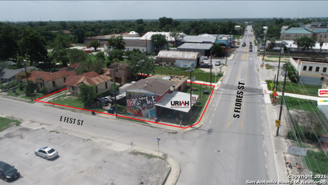 Incredible opportunity to purchase .27 acres in the heart of downtown San Antonio. The property has frontage on both S Flores and E Fest St providing a developer with an excellent opportunity for high density housing. Zoned IDZ and ready to be developed. Owner willing to finance.