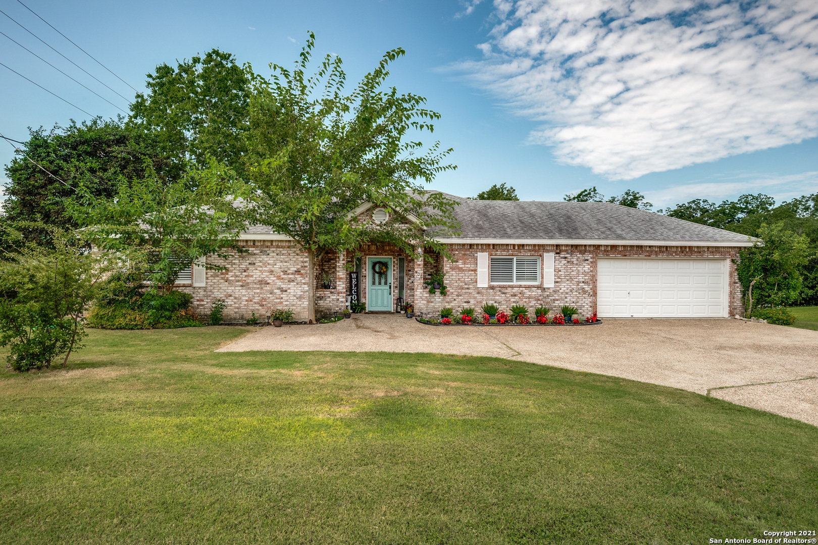 Amazing opportunity to own a Guadalupe Riverfront Lakefront (Lake Dunlap) Property! This Spacious home is located in the Highly sought after neighborhood of River Tree. Conveniently located only about 1 mile from IH35 in New Braunfels Tx. With over 3/4 of an acre and over 100' of water frontage to include Large Cypress trees and a view overlooking the River and Park! 3 Great Size Bedrooms and 2 Full Bathrooms! Open Floor Plan with tons of windows! No Neighbors Behind or on one side!
