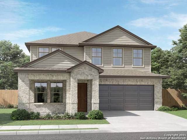 Brand NEW energy-efficient home ready May 2022! An entertainer's dream, the open kitchen and family room provide the perfect gathering space for all occasions. Stone cabinets with smoky grey granite countertops, grey cool tone EVP flooring and textured grey carpet in our Cool package. Residents can enjoy beautiful surrounding hill-country views, a community pool, clubhouse, and playground. Shopping, dining, golf, and Sea World are just down the road. Known for our energy-efficient features, our homes help you live a healthier and quieter lifestyle while saving thousands on utility bills.