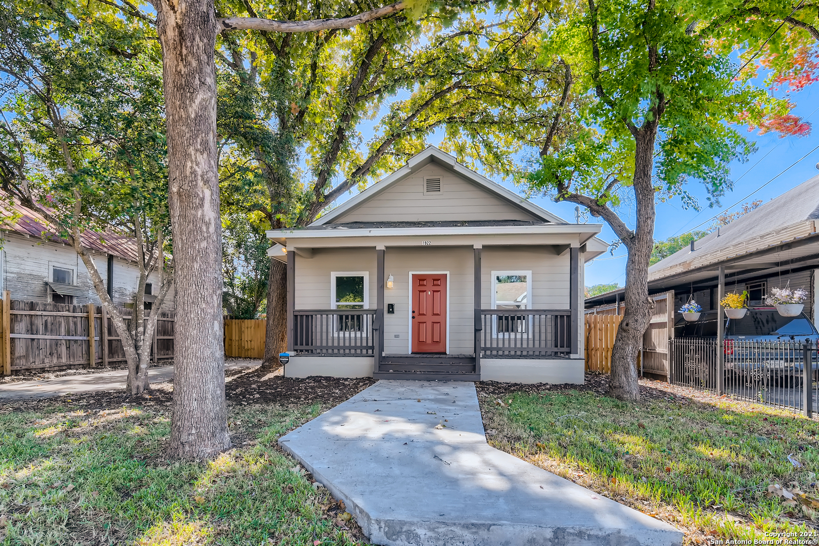 This beautifully remodeled home was stripped down to the foundation, engineered and rebuilt. Almost everything about this home is brand new! Enjoy walkability, craftsman style homes and all fun things downtown. Home has all the charm with a large covered front porch, modern finishes, luxury vinyl plank floors, granite counters & shaker cabinets. Large back yard, pecan trees & a new fence. San Antonio's fastest growing areas is Denver Heights, only a 5 minute drive to the popular Pearl, SA's Tech sector, downtown and the famous River Walk.
