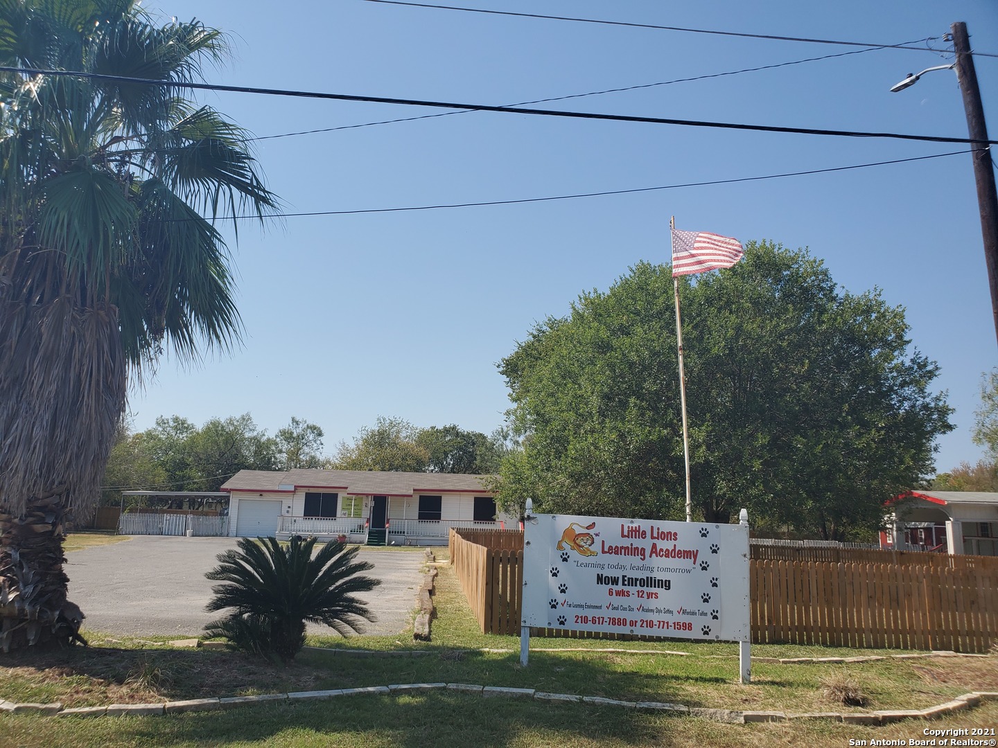 The property includes an ongoing concern Daycare Business with a capacity of 168 children. The sale includes 3 buildings, a playground, and plenty of Student activities.  Located in the growing Talley Rd., Protranco, and Wiseman area, the daycare is centered in a growing demographic area.  Located 3 minutes or 1.2 miles from Bennie Cole Elementry School, 7 minutes or 3.6 miles from William J. Brennan H.S., 6 mins or 2.8miles to Clarence Galm Elementry School, this center is in an optimal location to serve the community.
