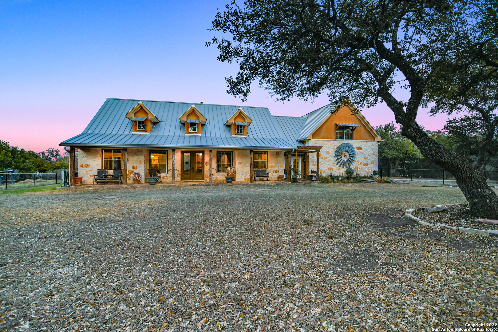 Come experience peaceful Hill Country living on this beautiful 12+/- acre wildlife tax exempt Bergenplatz Ranches property. With no HOA, this fully fenced and meticulously maintained home is located only 7 miles from downtown Boerne. Relax and entertain year round in the heated resort style Keith Zars pool, installed in 2018. This 2-story custom built open floor plan offers 3 generously sized bedrooms, 2.5 baths, office with built-ins, media room with updated built-in screen and projector, 2 car garage, spacious walk-in attic storage and koi pond. Lots of updates offer peace of mind with this property, and the wildlife tax exemption is an added bonus!