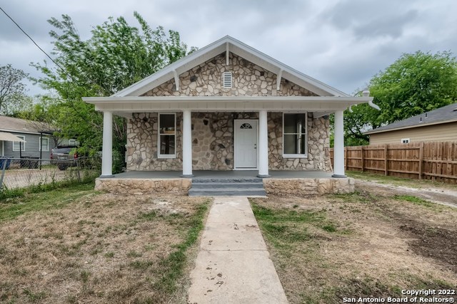 Foundation work completed May 2022 with warranty. Beautifully redone downtown San Antonio home! This house is an absolute gem! Rock exterior with 3 bedrooms and 2 baths.  Great investor potential or a perfect starter home! Don't miss your chance to view this one today!