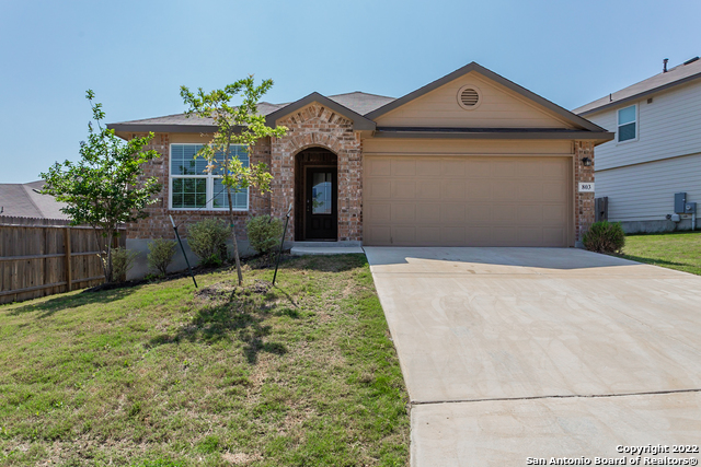 Built in 2020, this San Antonio one-story home offers a two-car garage.  This home has been virtually staged to illustrate its potential.