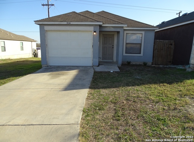 Nice 4 bedroom 2 bath with a 1 car garage.  Ceramic tile in living areas with carpet in all bedrooms. Located near elementary school. Easy access to 410 & I-90. Also near Lackland AFB and Downtown San Antonio. Please verify schools if important. All showings require a 24 hour notice Photos were taken prior to tenant moving in