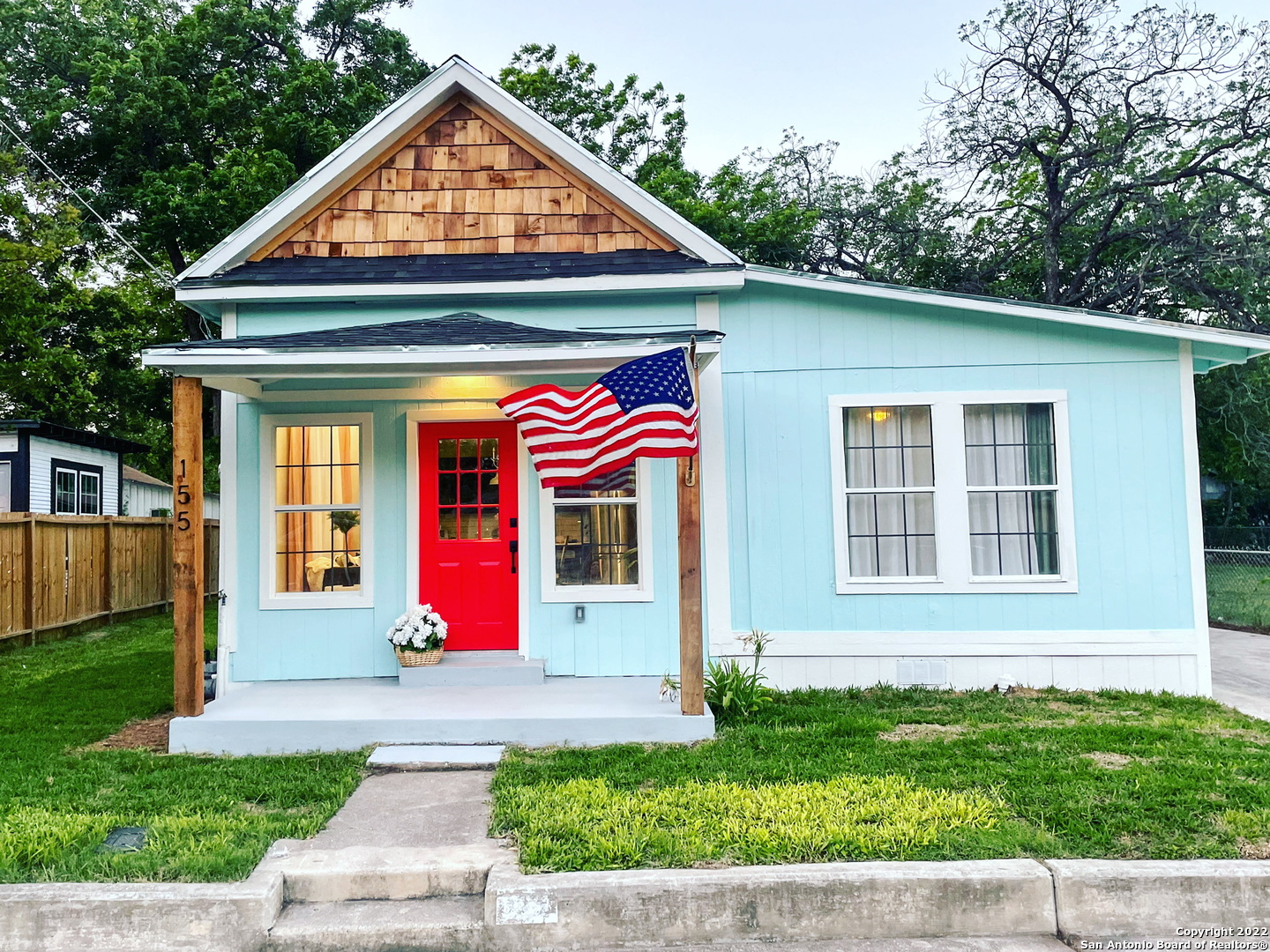 Own a piece of history without the headache!  This 108-year-old property has been restored to its former glory in the trendy Lone Star district.  Within walking distance of Southtown and King William, you're able to explore entertainment options, or relax on a quiet street full of families.  Tripp Flip LLC won a pair of prestigious 2022 San Antonio Magazine awards for historic preservation, and they've done it again at 155 Oelkers.  Outside, this home features a new foundation, a new roof, and new landscaping.  On the inside, you can move in stress-free thanks to new plumbing, new electrical wiring, and a new HVAC system.  All of this work has been permitted by the city of San Antonio.  The main house features more than 1200 square feet, including three bedrooms and two full bathrooms.  Walking in the front door, you're greeted by 12-foot ceilings and a wide open floor plan.  The living room features plenty of natural light, and flows flawlessly into the dining room.  The kitchen is a highlight of the home, with new marble countertops, new appliances, and new cabinets.  There is also an adorable coffee bar off the kitchen, which doubles as a walk-in pantry.  The primary suite features a custom closet, along with lots of natural sunlight.  The primary bathroom is attached, and features a standalone tub surrounded by floor-to-ceiling tile, complete with a rainfall shower head.  The floating double vanity boasts marble countertops.  The guest bathroom showcases a new vanity, gorgeous walk-in shower, and lots of extra space to take advantage of.  This bathroom is well located for entertaining, or hosting guests, positioned right off the kitchen, and near the back two bedrooms.  The mud room hallway and utility space off the side door are conveniently located for everyday living.  Hang your coat when you walk in, drop your dirty clothes at the end of the hall, and recharge.  The back two bedrooms also have easy access to the utility space, and feature large windows and closets.  Outside, you'll find our cute casita, which features a full bedroom and bathroom inside.  There is also a kitchenette, with a new range, microwave and refrigerator.  This is a tremendous flex space for your family!  Use it as a getaway for yourselves, a separate guest space, or even rent it out for extra income.  The possibilities are up to you!  Another unique feature of this property is the 3-car carport attached by the roof of the home.  There is plenty of room for 5-6 cars to park off the street, as well as a covered patio next to the spacious backyard oasis.  It's an incredible space for entertaining without having to leave home.    This street has seen plenty of recent renovation due to its quiet nature, combined with its proximity to trendy areas of San Antonio.  Get in to see 155 Oelkers before the secret gets out!  Welcome home!