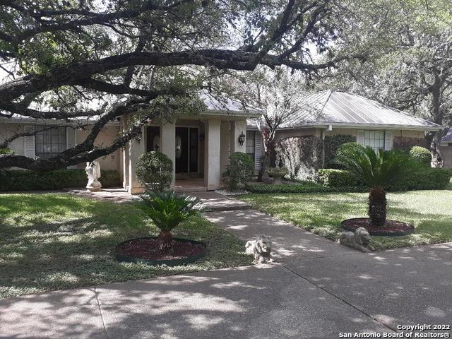 ( OPEN HOUSE SATURDAY NOVEMBER 5TH FROM 12-3 CONTACT DeANNA GUERRO FOR MORE DETAILS PHONE NUMBER IN ADDITIONAL INFORMATION  ) ( MOTAVATED SELLER BONUS TO BUYERS AGENT $2500.00)              Beautiful 1 story home in Shavano Park, that sits on a corner lot. Amazing landscaping with lots of mature  trees and a courtyard in the back. Open floor plan with separate dining room and living room with see through fireplace. Has a large dog run and a separate sectioned area for storage sheds and BBQ pits. Large circular driveway in front and additional parking in the rear for 2 car or a boat in addition to the 2 car garage. 2 minute to 1604 with quick access to IH10 and 281, shopping and Six Flags.