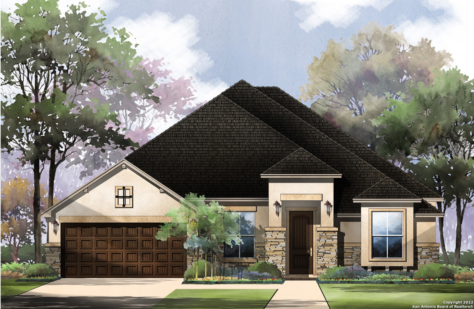With almost $93,000 in upgrades, this home embodies the award winning, grand Monticello Homes' feel of elegance.  Wide entry with tall ceilings gives way to a very open-concept and spacious layout.  This versatile plan has rooms to fit every lifestyle.  *Move In Ready October*