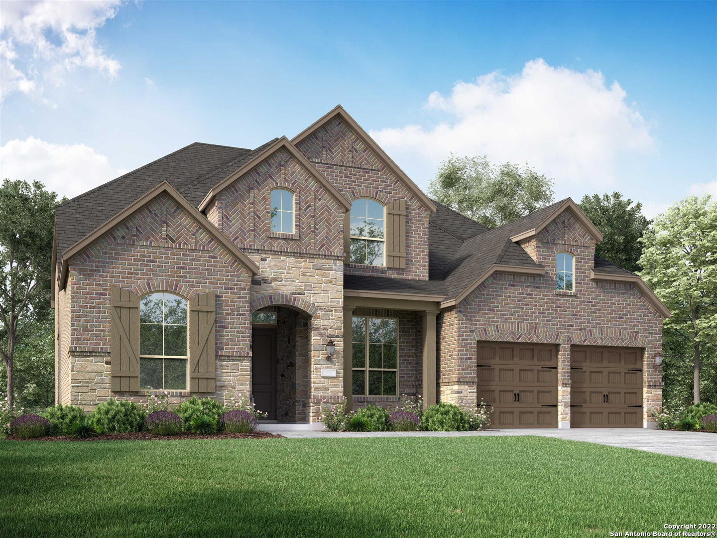 MLS#  - Built by Highland Homes - July completion! ~ 221 Plan; 2 Story home with additional options, Powder Bath, Expanded Bedrooms upstairs ilo of lifestyle, Extended Outdoor Living