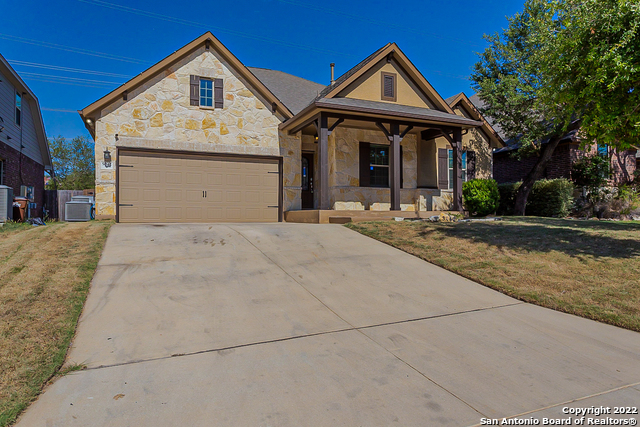Built in 2013, this San Antonio two-story home offers a patio, granite countertops, and a two-car garage.    This home has been virtually staged to illustrate its potential.