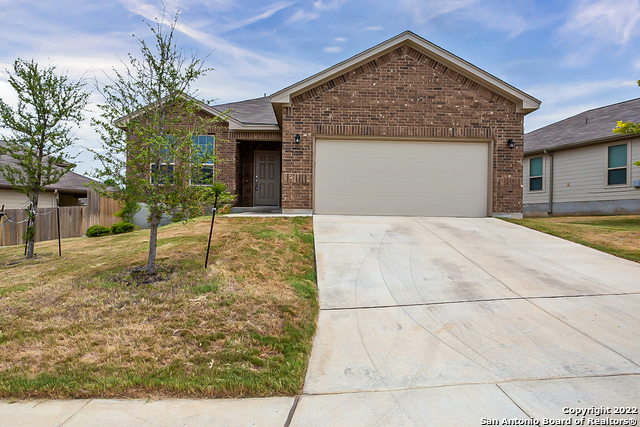 Built in 2019, this San Antonio one-story home offers a patio, granite countertops, and a two-car garage.    This home has been virtually staged to illustrate its potential.