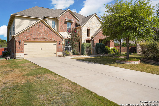 *Open house Saturday 6/25 from 1-3pm   Absolutely beautiful home in the desirable gated Williams Grant subdivision of Alamo Ranch. If you are looking for a home with tons of space, you won't want to miss out on this one! The home features 4 BR, 3.5 BA, 4443 SqFt, Walk-in Closets in all upstairs bedrooms, Study, Media Room, Large Loft, 3 Car Tandem Garage! The roof was replaced in 2020.Downstairs Master Suite features high ceiling, crown molding, huge windows, and luxurious master bath with 2 separate executive size closets. Island Kitchen has upgraded stainless steel appliances, gas cook-top, an abundance of granite counters & cabinets.Smart sprinkler and drip irrigation system throughout the property.Outside you will find an oversized patio, on an almost 1/2 acre lot with lots of room for gardening, and outdoor activities. New roof, and storage shed added at the end of 2020. Appliances, and media room setup are negotiable- as well as a riding lawnmower(non-realty item). ** Fully Paid off Solar Panels, that still have 17 years of warranty remaining**   Please see additional documents and to show recent work done.