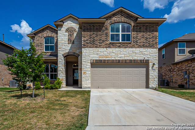 Built in 2019, this San Antonio two-story home offers a two-car garage. This home has been virtually staged to illustrate its potential.