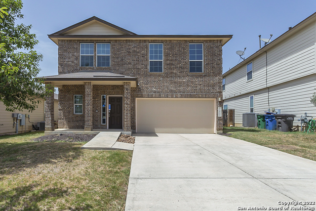 Built in 2014, this San Antonio two-story home offers a patio, granite countertops, and a two-car garage.    This home has been virtually staged to illustrate its potential.