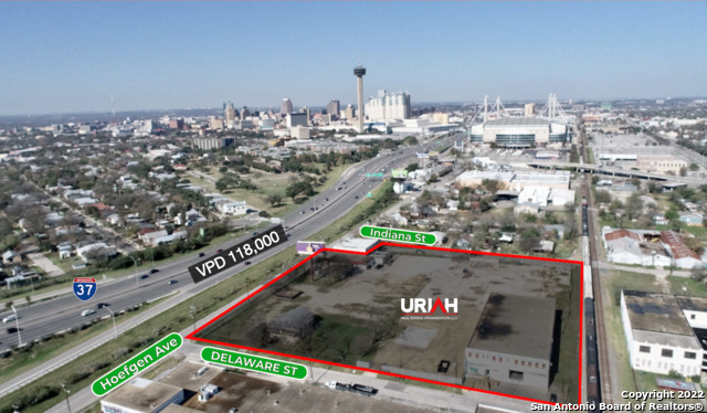 Unique opportunity to purchase 3.84  acres in Downtown San Antonio.This property is zoned Mixed Use and approved for 570 units. Includes a 27,000 +/- SF Industrial/Commercial building and a 2,555 +/- SF office..  Unbelievable opportunity for any Industrial Warehouse, Flex Space, Retail, High Rise or Hospitality. Frontage on 3 roads and down the street from the Alamodome and adjacent to I-37.