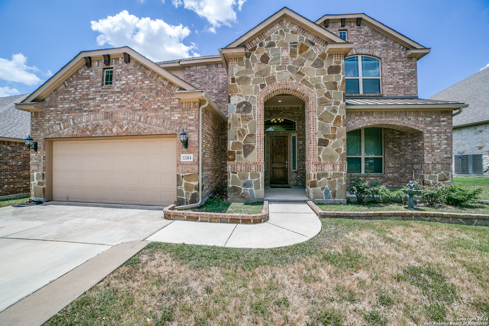 Beautiful family home built by Gehan in a gated community in Alamo Ranch. As you enter you will notice an open floor plan with around 20ft high ceilings in the living area. The Master bedroom, utility room and the separate office is located on the first floor. In the kitchen there are stainless steel appliances, granite counters, an island, gas cooktop and 42 inch cabinets. Lots of natural light, gas fireplace, an oversized covered patio in the backyard for entertaining with a water way behind for extra privacy. Three secondary bedrooms upstairs with a media room, game room and two full bathrooms. Both HVAC units were recently replaced by the seller and the water softener is included. Highly rated schools, amenities include a pool, controlled access, park and jogging trails! Schedule your showing today! **OPEN HOUSE SATURDAY JUNE 25TH FROM 12-3 PM and SUNDAY JUNE 26TH FROM 1-4 PM**