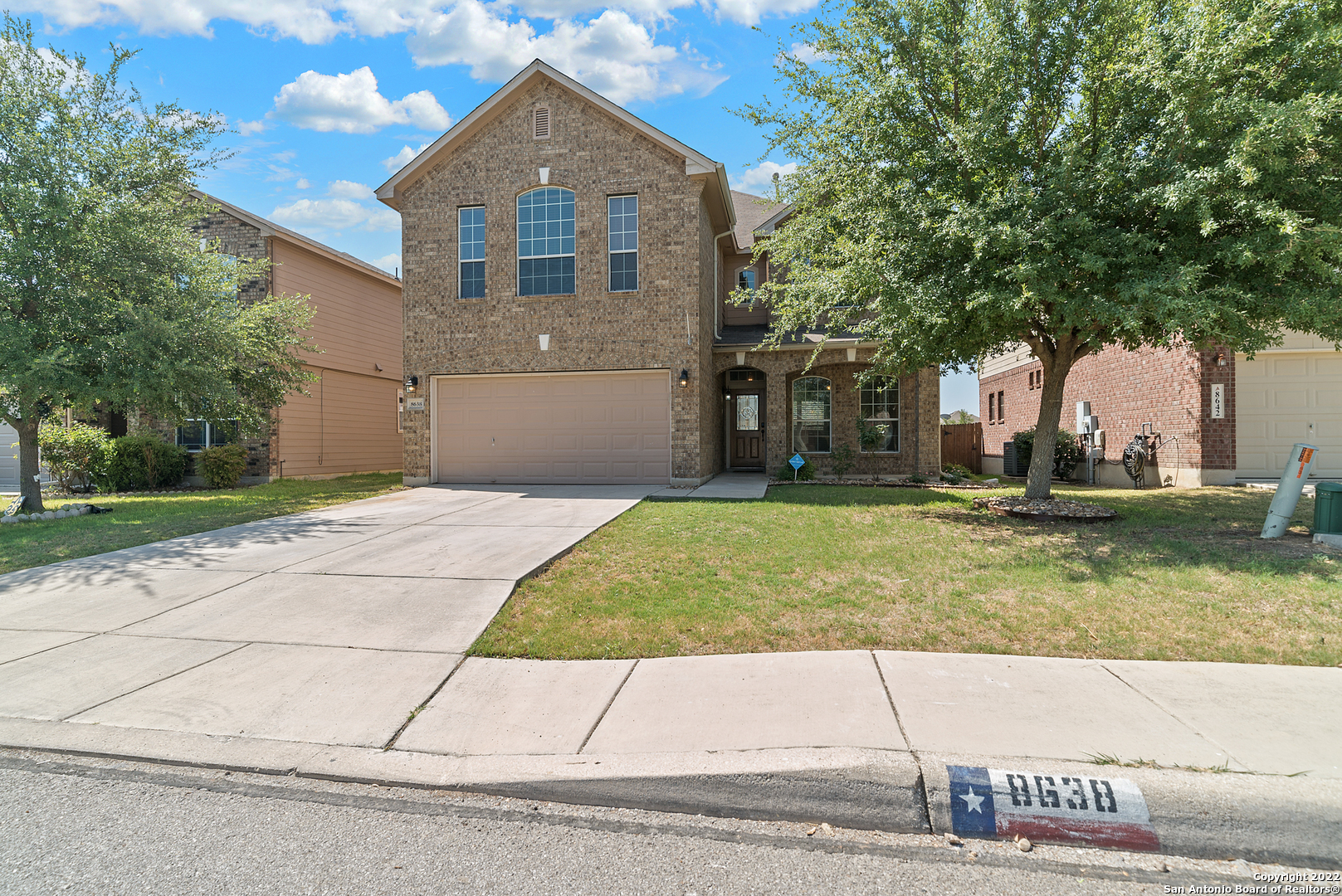 Just updated, two-story residence will impress from the moment you enter! Easy to clean vinyl floors, an open concept and an abundance of natural light. Conveniently located with easy access to Lackland AFB, Loop 410, Hwy 151 and Loop 1604. This large 4 bedroom, 2 1/2 bath is complete with a large family room, dining room and game room. The spacious kitchen includes an island with New Granite countertops, New Polished Tile Backsplash and stainless steel appliances. Large flat backyard for the kids to play in and a covered patio for outside entertaining. Upgrades include New Vinyl Plank floors downstairs, Brand New Carpert and Pad upstairs with fresh interior paint. No FHA offers because of 90 Day Flip Rule.