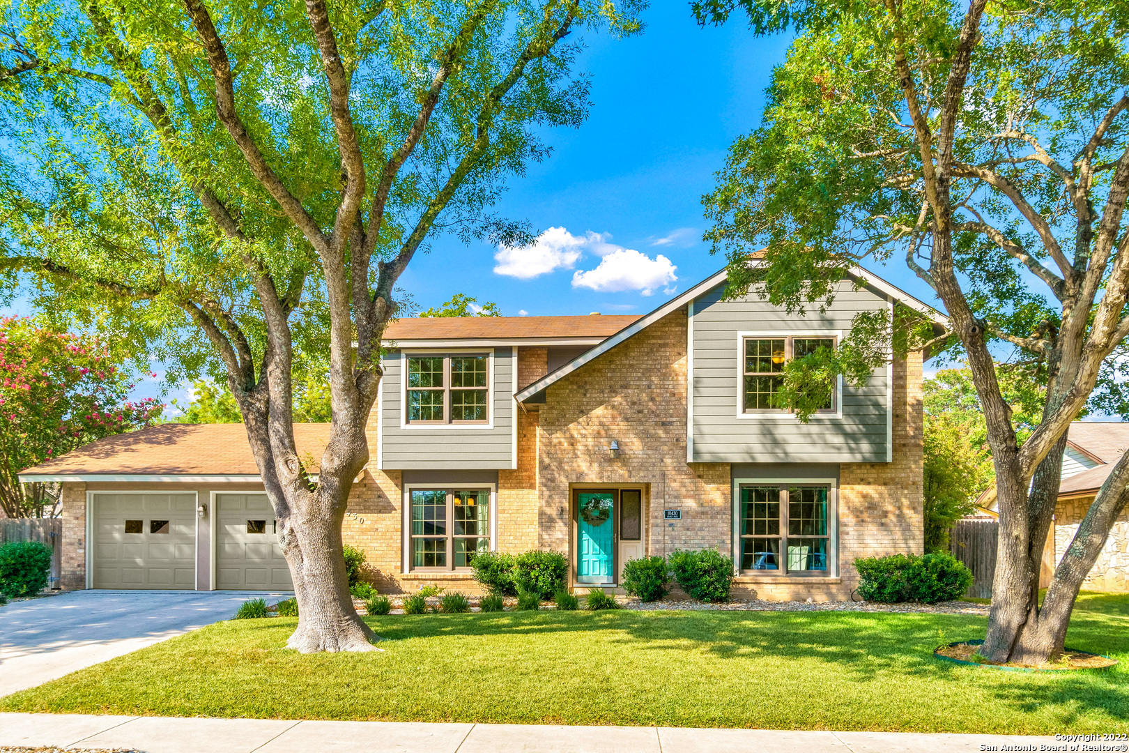 Enjoy comfortable and convenient living in this attractive 2-story, 4 bedroom, 2 1/2 bath home, perfect for a family with children, and just a few houses away from Royal Ridge Elementary School. This home is in the quiet Royal Ridge neighborhood, convenient to IH 35, Loop 410, Loop 1604, and Wurzbach Parkway, with easy access to both Randolph Air Force Base and Ft. Sam Houston. The neighborhood itself has 5 main exits and wide, tree-lined streets. This well-maintained Sitterle home has a recently renovated exterior with an insulated garage that is not the focal point of the home. All windows have been replaced with Andersen windows for superior insulation and ease of cleaning. The interior of the home sports large bedrooms and updated bathrooms and kitchen with stainless steel appliances. Relax anytime of the day under the covered patio overlooking a large, fenced backyard. The property has 4 mature trees and a complete sprinkler system. Within 2 blocks is the Royal Ridge Recreational Club with tennis courts, a pool, and clubhouse that is available for rent. Don't miss out on this amazing opportunity to own an idyllic home where your family can make memories to last a lifetime.