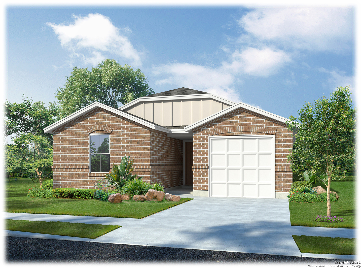 New construction homes at Whisper Falls in San Antonio, TX are now selling! This community is located on the far west side of San Antonio right off Hwy 90 & FM 211, near Lackland Air Force Base and SeaWorld. Floor plans vary from two to five bedrooms and include granite countertops (per plan), black or stainless steel appliances (per plan), 9-foot ceilings and much more. These spacious floor plans range from 945 square feet to over 2,600 square feet. Whisper Falls new construction homes will feature D.R. Horton's new smart home system, Home Is Connected, ensuring security and peace of mind. Residents will also enjoy an amazing resort-style amenity complex, and on-site Lifestyle Director, Medina Valley ISD schools, and easy access to major thoroughfares including Hwy. 90 & Loop 1604. Don't miss out on these new homes in a great location and at a great price! *USDA 100% Financing Available if you qualify!The Mabry is a single-story, 1310 sq. ft., 3 bedroom, 2 bathroom floor plan, designed to provide you a comfortable place to call home. The inviting entryway leads to a private hallway connecting the two secondary bedrooms and a full bath. The long foyer opens up into the spacious living area. The large dining area connects to the spacious kitchen. Enjoy preparing meals and spending time together gathered around the kitchen island. The bedroom 1 suite is located off the foyer. It includes a large walk-in closet with built-in shelving and a relaxing ensuite. You'll enjoy added security in your new home with our Home is Connected features. Using one central hub that talks to all the devices in your home, you can control the lights, thermostat and locks, all from your cellular device. Additional features include sheet vinyl flooring at entry, downstairs living areas, and wet areas, black appliances and flat panel maple cabinets.