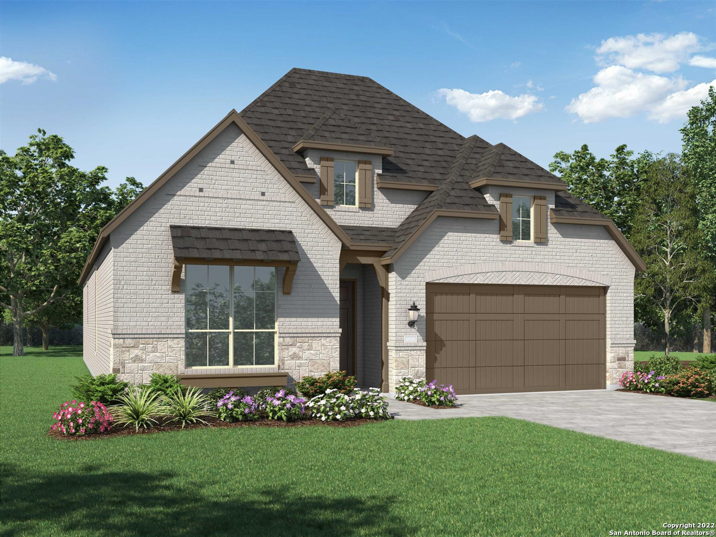 MLS# 1623678 - Built by Highland Homes - April completion! ~ Denton Plan. Single story home located near green-belt and walking trails. Entertainment room. Freestanding tub at Master bath. Extended outdoor back patio!