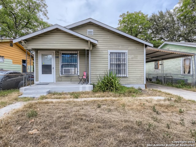 This home is filled with potential! This 2 bedroom, 1 bath home is located just miles away from downtown San Antonio in the Las Palmas area! This house is a great starter home or amazing investor potential for rental income. Don't miss your chance to view this home!