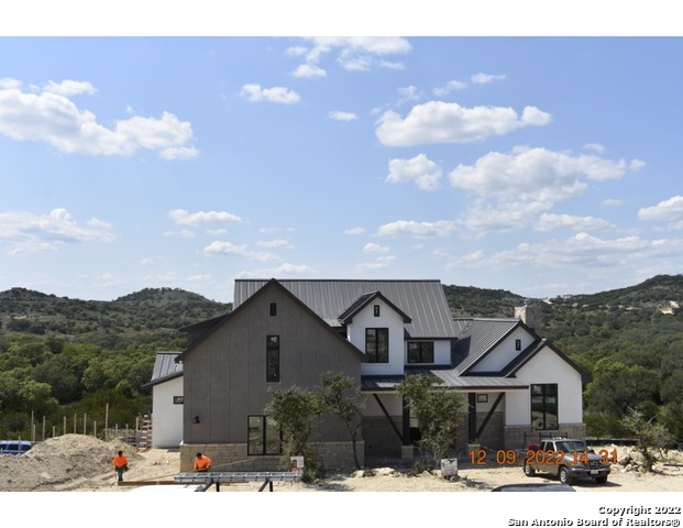 THERE IS NOT A POOL ON THE PROPERTY - pool may be added as an optional upgrade of $250,000. Gorgeous Modern Day Farmhouse currently being built at The Canyons at Scenic Loop with an estimated completion date of October 2022.  Breath taking Hill Country Views with City convenience. Gated community. Features included: Stunning Tall Ceilings, Solid Core Doors, Custom Kitchen with a Prep Kitchen. Second Bedroom Down could be used as a Study with a Bathroom. Nearby Shopping at La Cantera with Boerne Lake & Canyon Lake near by. Hurry and book your showing today to see your future home!  Won't last long!!! Buyer and buyers agent to verify accuracy of school information and measurements. 1% Bonus to Buyer's agent.