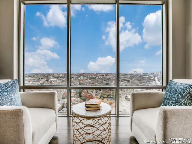 Fabulous Manhattan floor plan at The Broadway with breathtaking eighteenth floor views of Downtown San Antonio. This rare opportunity, penthouse level floor plan features 3,200+ SF of space with an open living to dining and kitchen plan, two bedrooms, two ensuite bathrooms, one half bathroom, a private study and three private balconies. Designer finishing touches, neutral hardwood flooring, espresso wood kitchen cabinets, floor to ceiling windows and more! Stunning master suite with two custom closets, expansive ensuite bathroom with soaking tub, glass shower, double sinks and private water closet. The Broadway, a renowned San Antonio high rise, is home to some of the most amazing hotel style amenities you can find. Luxurious pool, cabanas, grilling stations, state-of-the-art gym, three elevators, community great room, dog parks, award winning concierge services including porters, valets, on-site management and more. Come see for yourself what The Broadway has to offer!