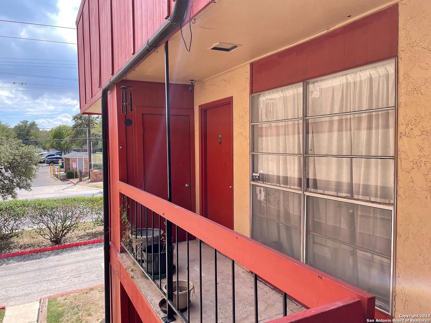 GREAT LOCATION CONDO in second floor. 2 very spacious bedrooms and 2 full  bathrooms. 2 covered carport parking spaces and guest parking on the side.   Exterior common areas with a very nice gated pool area. Great Income property!