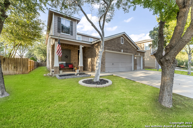 *Open House Sun 11/6 from 1-4PM* This gorgeous home on the west side of San Antonio could be yours! This pristine 4 bedroom, 2 1/2 bath, 3 car garage features an open floor plan with a first floor master, en-suite soaking tub, and walk-in shower. This home offers a new water softener unit, freshly painted interior with high ceilings, and upgraded stainless steel appliances. Upstairs you will find a large secondary living space as well as 3 spacious bedrooms with large closets. The large backyard also offers a nice covered patio, perfect for entertaining. With only 3 minute walking distance, you will find the NISD elementary school, private neighborhood pool, basketball court, and covered playground. The home is close to all amenities, less than 6 miles from Lackland AFB, and offers easy access to shopping and loop 1604. Don't miss this incredible opportunity, book a showing today!
