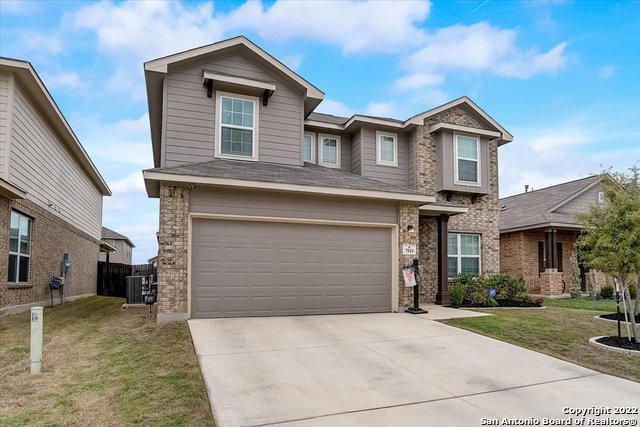 Located in Far NW SA, conveniently located just outside 1604 & 151, a short commute to SeaWorld, Hyatt Hill Country Resort, Six Flags, Lackland AFB and shopping.  This stunning pre-owned Castlerock two story in sought after Talise De Culebra has 4 beds, 2.5 baths, 2 car garage.  At entry, you have an office space with French doors, just adjacent is a dining area, gourmet kitchen which opens to the living room. The kitchen has granite counters with large island, subway tiled backsplash, breakfast bar, stainless steel appliances, and adjacent massive double door pantry. The master is down with celestial windows & overlooks the backyard. Master bath has a separate shower and a soaking garden tub, double vanity, and x-tra large walk-in closet. The second floor has a gameroom/loft area, 3 bedrooms, with hall entry bathroom with ceramic tiled floors. The cozy backyard has a covered patio and is perfect for entertaining or just relaxing after a long day. Come see this beauty!  The existing 10 year warranty conveys with purchase.
