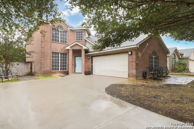 It doesn't get much better than a 4 bedroom 2.5 bath on the greenbelt!  The home has a good sized back yard, with a gate to the greenbelt for all you nature lovers.  Plenty of room to host with the formal dining room and large den.  Commute times are greatly reduced due to its centralized location.  Great NEISD schools, proximately located to the grocery store and the comfort of a gated community. HOA includes a community pool, tennis courts and playground.