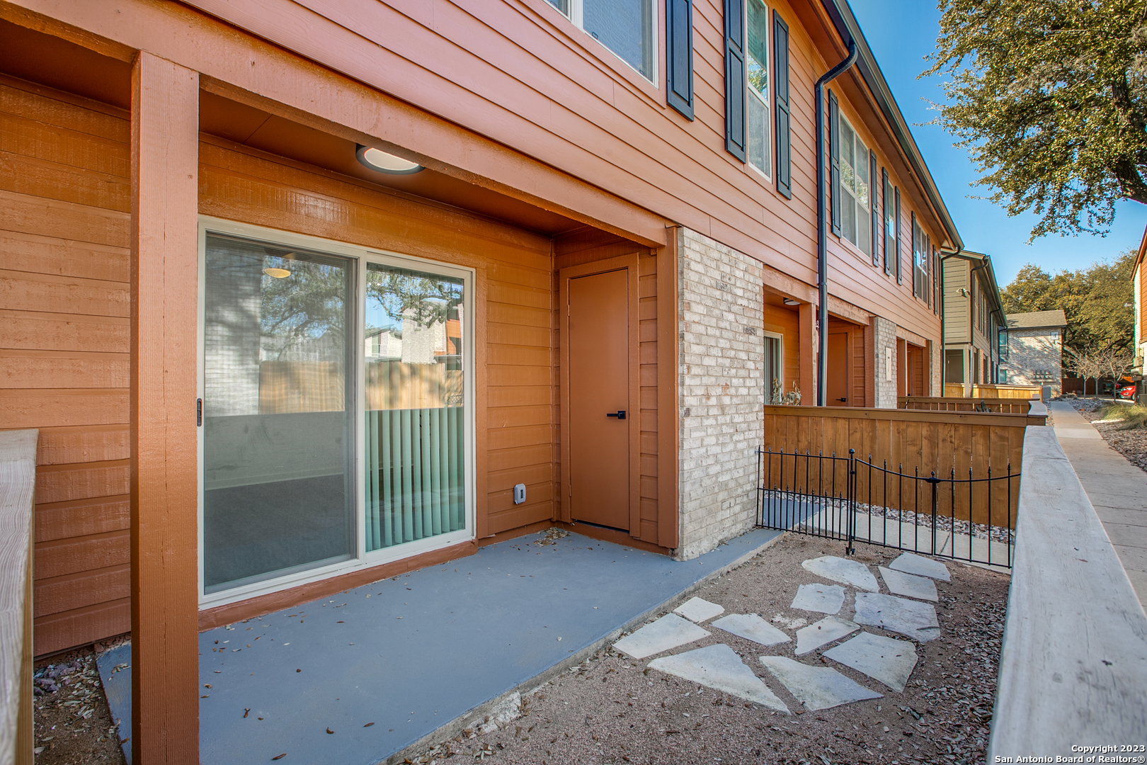 Newly and Meticulously remodeled condominium in Calder Park, located in North Central San Antonio just off Jones Maltsberger. This spacious 2 bed, 2 1/2 bath, 1250 +/- square foot town home is part of a 40 unit, non-smoking and gated enclave community with easy access to 281, 1604, 410 & Airport. Huge live oaks, professional landscaping throughout and a maintenance-free, privately fenced backyard complete the community's park like-setting. Everything is brand new in this clover plan option with designer touches everywhere. It's San Antonio condo living at its finest! Come see it today.